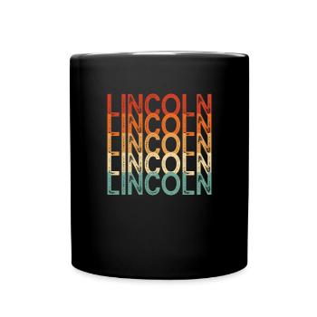 Lincoln Nebraska - Full Colour Mug - black - Front