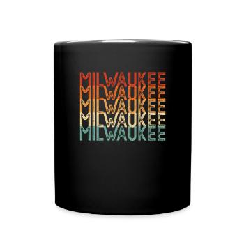 Milwaukee Wisconsin - Tasse einfarbig - Schwarz - Vorne