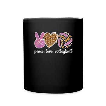 Volley-ball Volley Servir Joueur de volleyball - Mug uni - noir - Devant