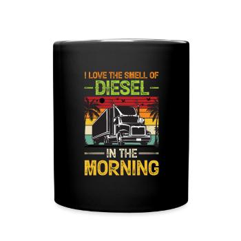 Chauffeur de camion Chauffeur de camion Diesel - Mug uni - noir - Devant