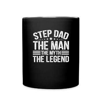 Stepfather Father Stepdad Papa Father's Day Gift - Full Colour Mug - black - Front