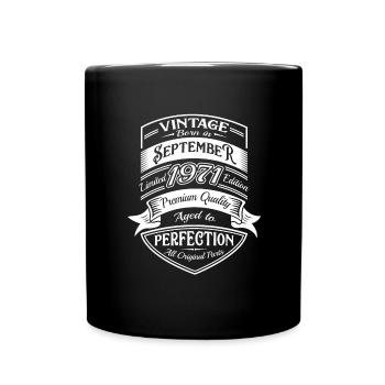 Anniversaire 1971 71 Vintage Rétro Vintage Cadeau - Mug uni - noir - Devant