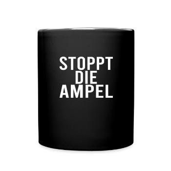 Stoppt Die Ampel Klimawandel Demonstration Demo - Tasse einfarbig - Schwarz - Vorne