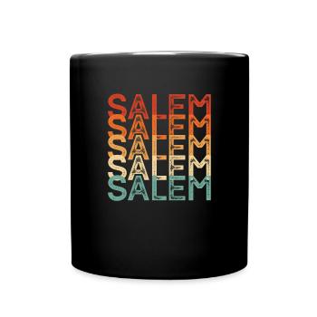 Salem USA - Tasse einfarbig - Schwarz - Vorne