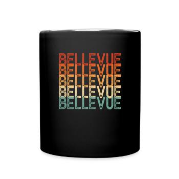Bellevue - Mug uni - noir - Devant