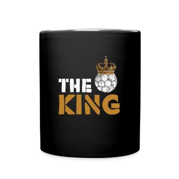 Football King Footballeur professionnel Mondial Sport Krone - Mug uni - noir - Devant