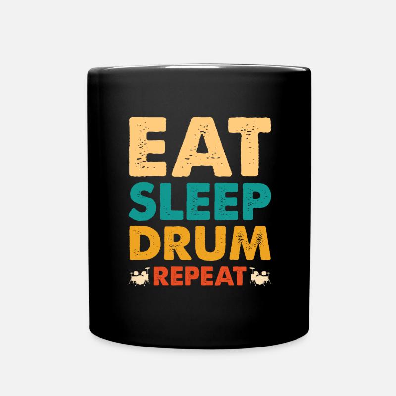 Schlagzeuger Drums Musiker - Tasse einfarbig - Schwarz