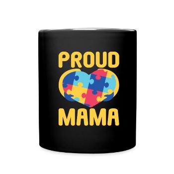 Autism Mother Daughter Son Autistic Parents Child - Full Colour Mug - black - Front