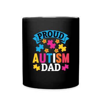 Autism Mother Daughter Son Autistic Parents Child - Full Colour Mug - black - Front