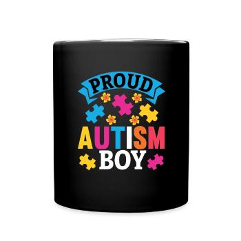 Autism Mother Daughter Son Autistic Parent Child - Full Colour Mug - black - Front
