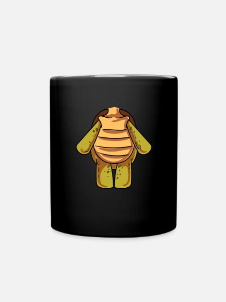 Schildkröten Kostüm - Tasse einfarbig - Schwarz