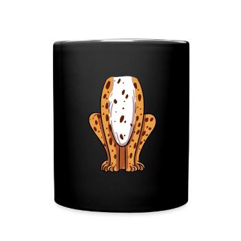 Leopard Kostüm - Tasse einfarbig - Schwarz - Vorne
