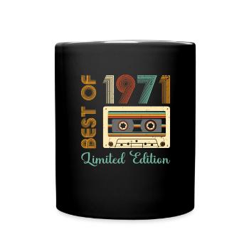 Anniversaire 1971 71 Vintage Rétro Vintage Cadeau - Mug uni - noir - Devant