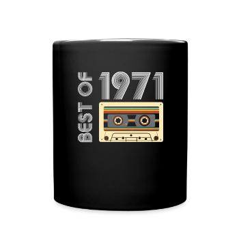 Anniversaire 1971 71 Vintage Rétro Vintage Cadeau - Mug uni - noir - Devant