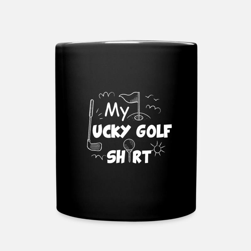 My Lucky Golf Shirt Golfing Sport - Full Colour Mug - black