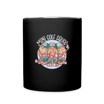 Minigolf Dwarfs Gnome Golf Squad - Full Colour Mug - black - Front