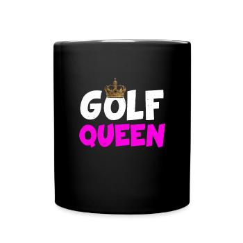 Golf Queen Queen Golfing Golfer Sports - Full Colour Mug - black - Front