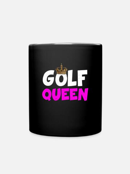 Golf Queen Queen Golfing Golfer Sports - Mug uni - noir