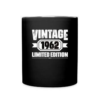 Né en 1962 Vintage Cadeau 58ème anniversaire - Mug uni - noir - Devant
