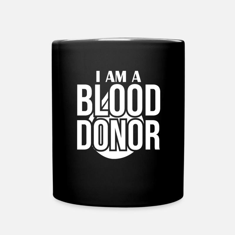 Blutspende Blutspenden Blutspender - Tasse einfarbig - Schwarz