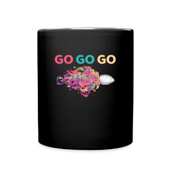 Sports de football américain disant jour de jeu - Mug uni - noir - Devant