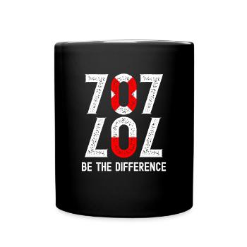707 LOL Be the Difference Optimist Nerd - Full Colour Mug - black - Front