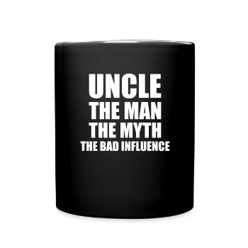 Bester Onkel Schlechter Einfluss Familie Geschenk - Tasse einfarbig - Schwarz - Vorne