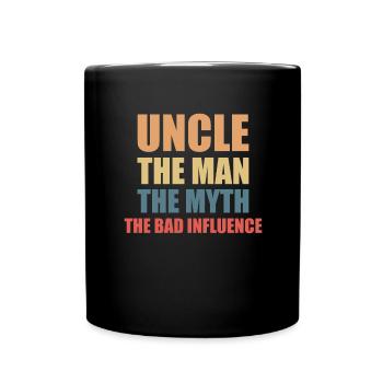 Bester Onkel Schlechter Einfluss Familie Geschenk - Tasse einfarbig - Schwarz - Vorne