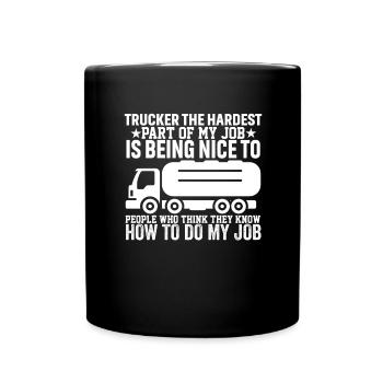 Chauffeur de camion Chauffeur de camion Diesel - Mug uni - noir - Devant