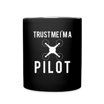 Drone Drone Pilot Drone Operator Quadcopter - Full Colour Mug - black - Front