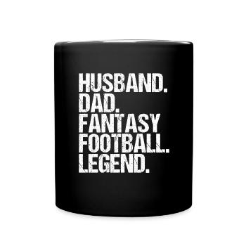 Fantasy Football Père Légende Mari Fantasy - Mug uni - noir - Devant