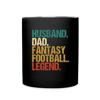 Fantasy Football Père Légende Mari Fantasy - Mug uni - noir - Devant