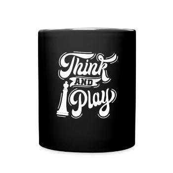 Schachspieler Schach Spruch Schachspiel - Tasse einfarbig - Schwarz - Vorne