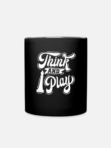 Joueur d’échecs Jeu d’échecs disant jeu d’échecs - Mug uni - noir