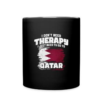 Qatar - Full Colour Mug - black - Front