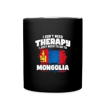 Mongolia - Full Colour Mug - black - Front