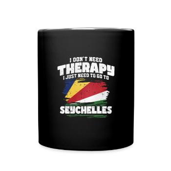 Seychelles - Mug uni - noir - Devant