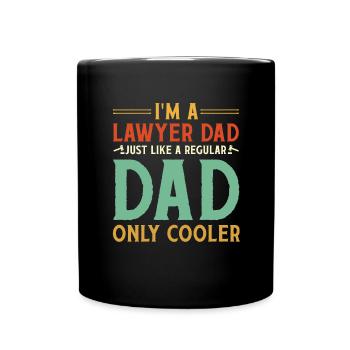Cool Lawyer Papa Jura Father Lawyers Parents - Full Colour Mug - black - Front