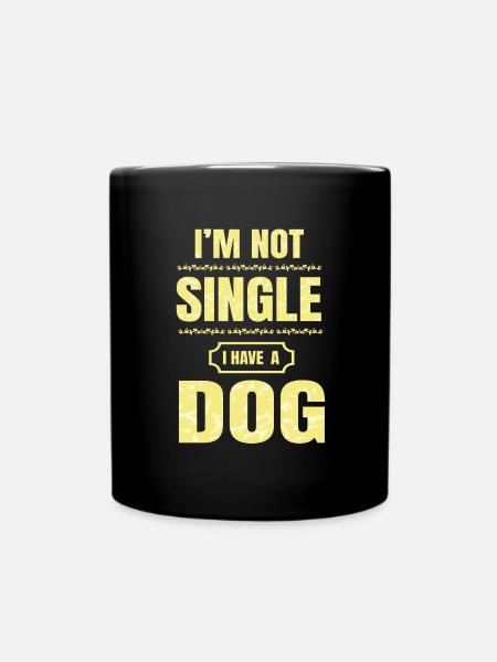 Hundebesitzer Hund Hundehalter Hundefreunde Gassi - Tasse einfarbig - Schwarz