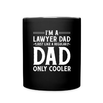 Cool Lawyer Papa Jura Father Lawyers Parents - Full Colour Mug - black - Front
