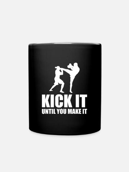 Boxe Gants de boxe Boxe Arts martiaux Kickboxing - Mug uni - noir