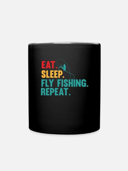 Pêche à la mouche Pêche Pêcheurs sportifs Mouche - Mug uni - noir