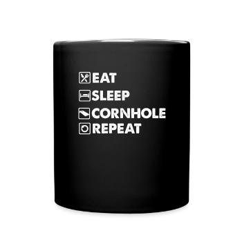 Famille de joueurs Cornhole Sackloch Bean Bag - Mug uni - noir - Devant