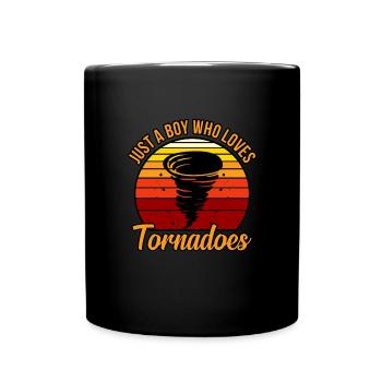 Tornado - Tasse einfarbig - Schwarz - Vorne