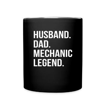 Père Mécanicien Mari Papa Mécanicien Automobile Profession - Mug uni - noir - Devant