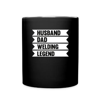 Welding Dad Welder Father Gift Husband - Full Colour Mug - black - Front