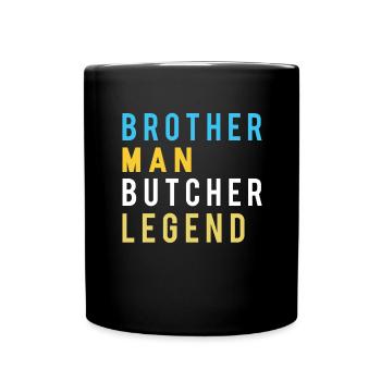 Boucherie Profession Drôle Dire Cadeau - Mug uni - noir - Devant