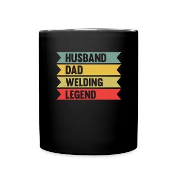 Welding Dad Welder Father Gift Husband - Full Colour Mug - black - Front
