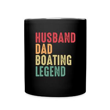 Captain Boat Woman Holiday Sailboat Wife Father - Full Colour Mug - black - Front