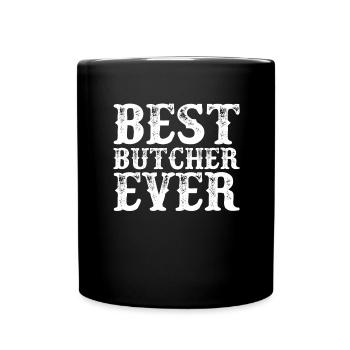 Boucher Boucherie Profession Drôle Dicton Cadeau - Mug uni - noir - Devant